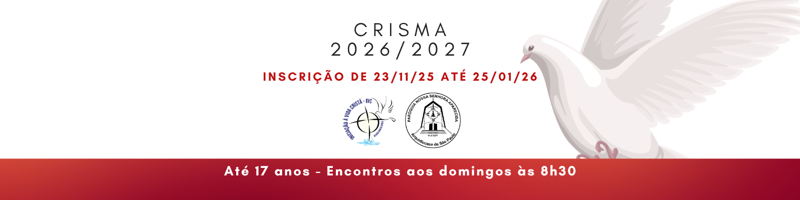 Crisma 2026/2027 - Nossa Senhora Aparecida Zatt
